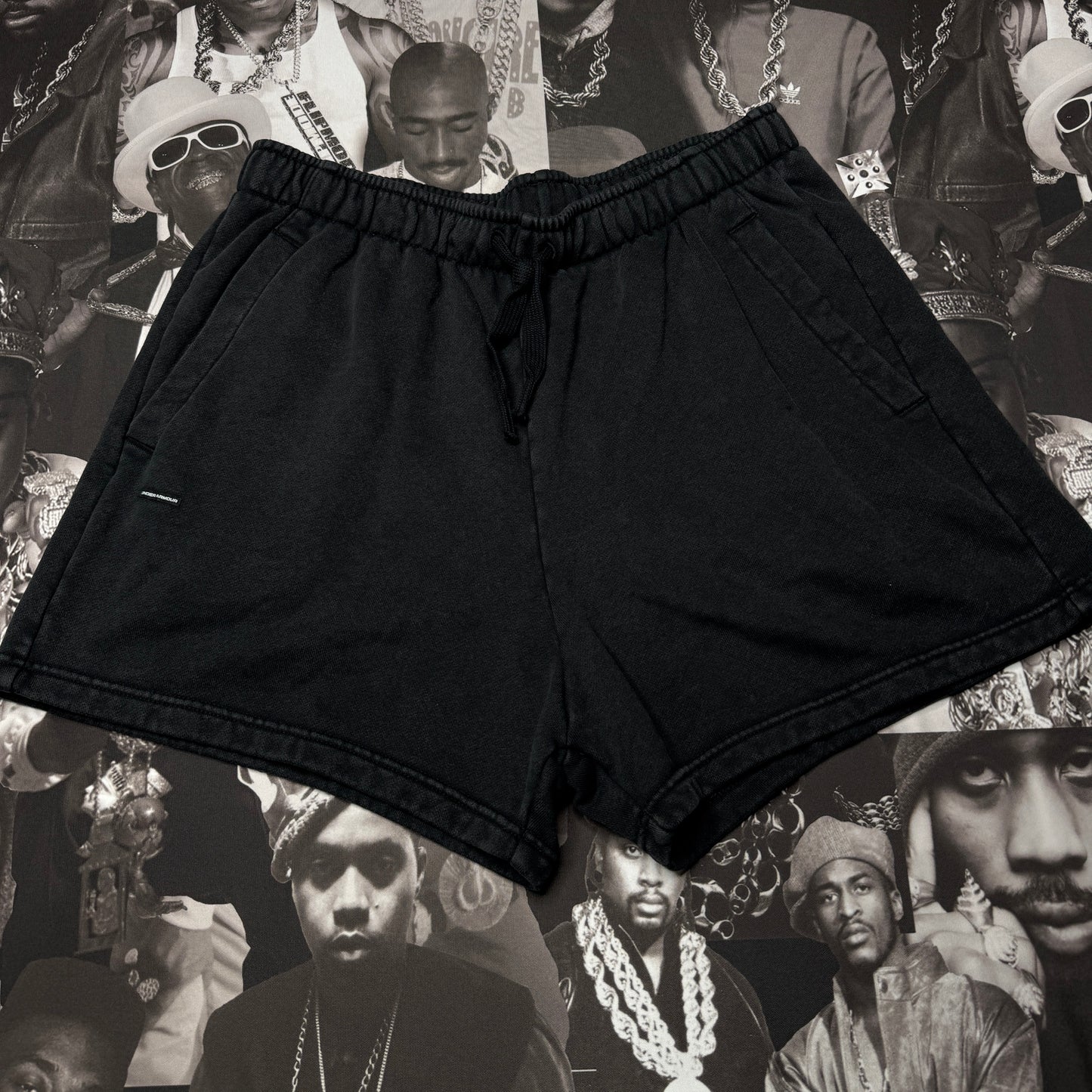 Under Armour Black Cotton Short Sz Large
