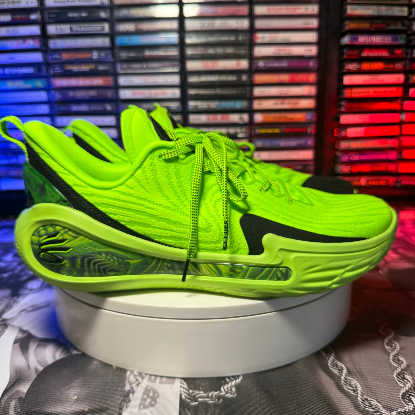 Under Armour Stephen Curry 12 Extraterrestrial Green Mens Basketball Shoes Size 12