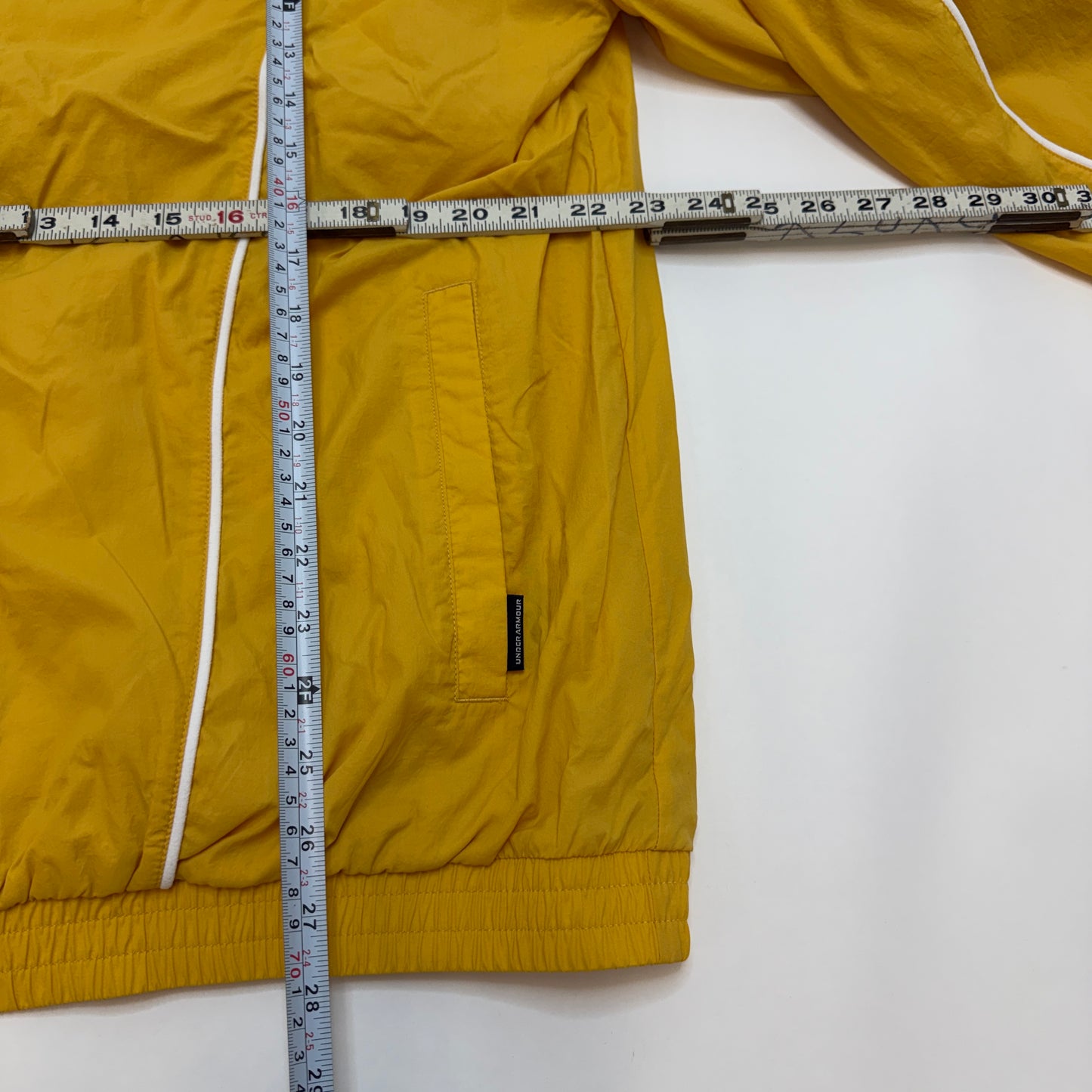 Under Armour UA Best Track Jacket Noble Gold White 773 Size Large