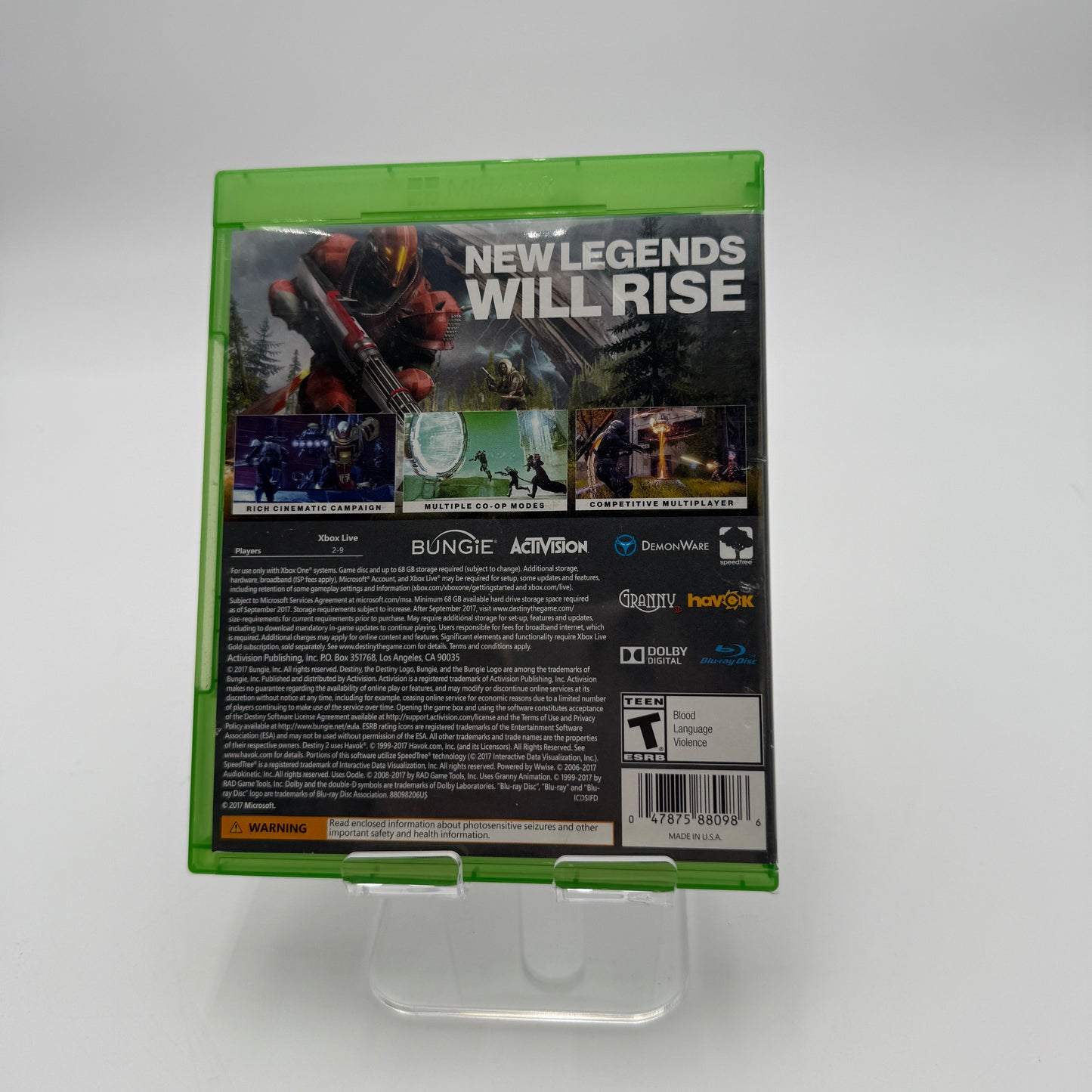 Used Xbox One Destiny 2 Video Game with Box