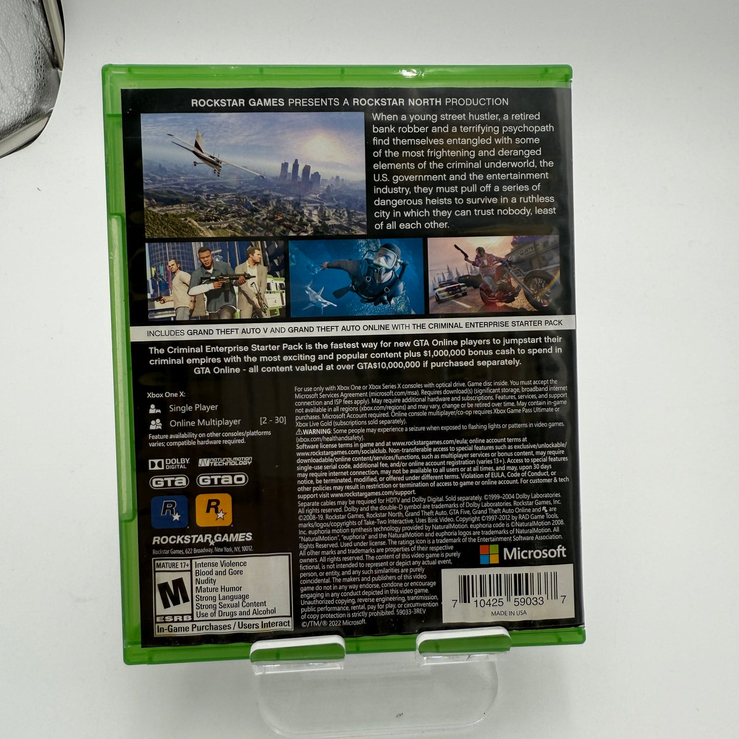 Used Xbox One Grand Theft Auto V Premium Edition with Box