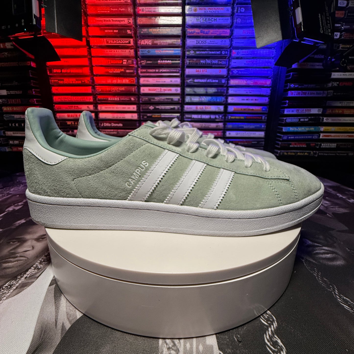 VNDS adidas Campus Ash Green/ White DB9082