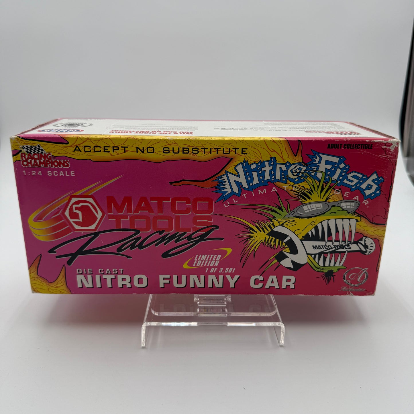 Action Racing Vintage 2000 NHRA Nitro Fish Funny Car Diecast 1:24 Scale