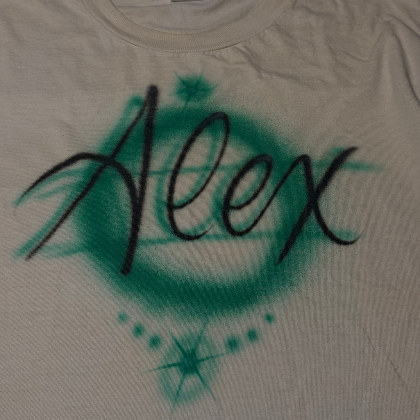 Vintage 80's Airbrushed Tee SZ Medium Sing Stitch United Sports Tag