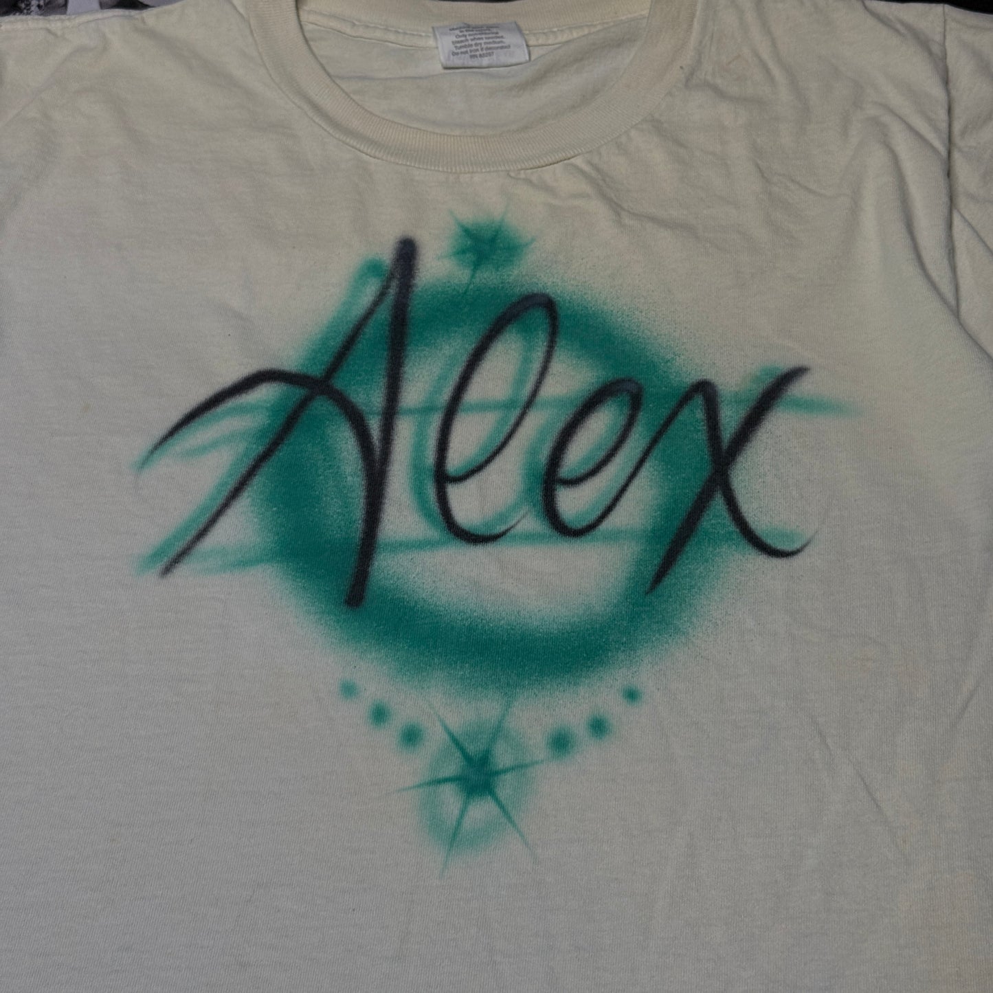 Vintage 80's Airbrushed Tee SZ Medium Sing Stitch United Sports Tag