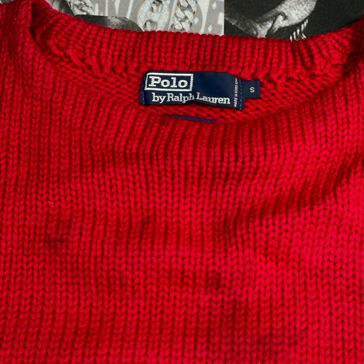 Vintage 80's Polo Ralph Lauren Knit Wool Sweater Size Small