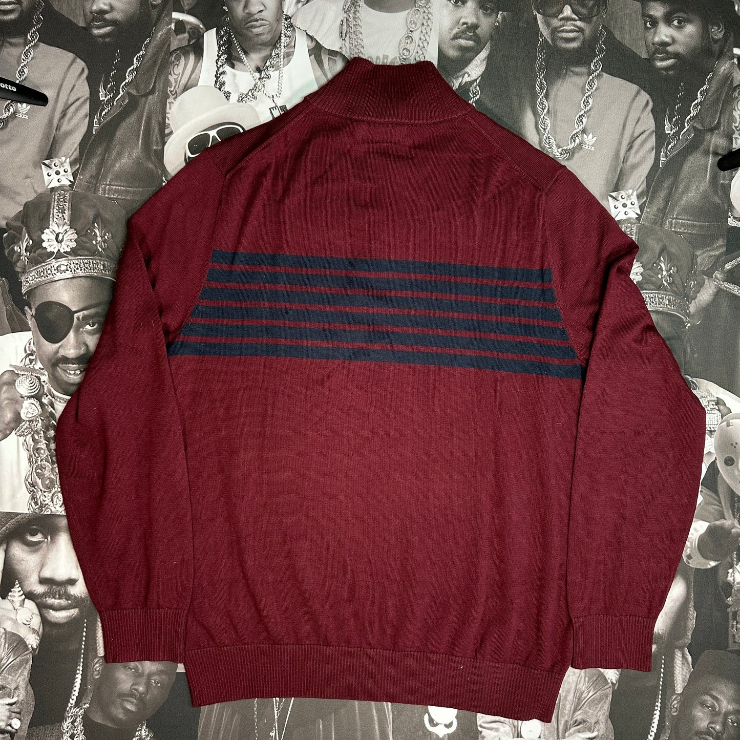 Vintage 90's Nautica Sweater with Zip Up Collar Size M