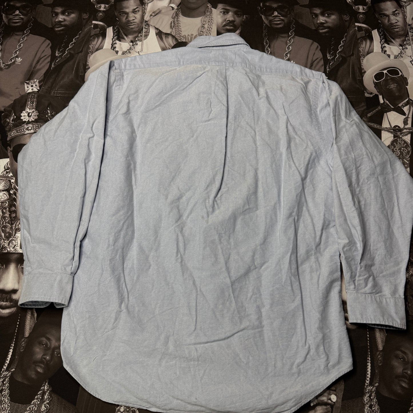 Vintage 90's Polo Bear Ski 100% Blake Cotton Button up Oxford sz M