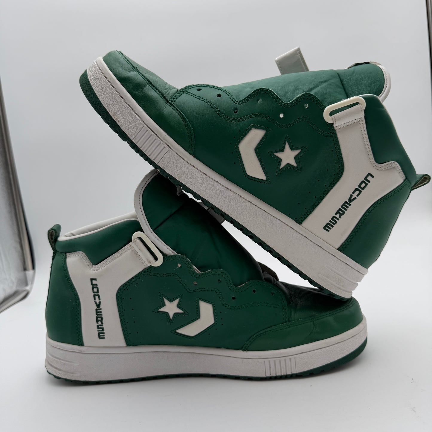 Vintage Maverick Green White Size 12