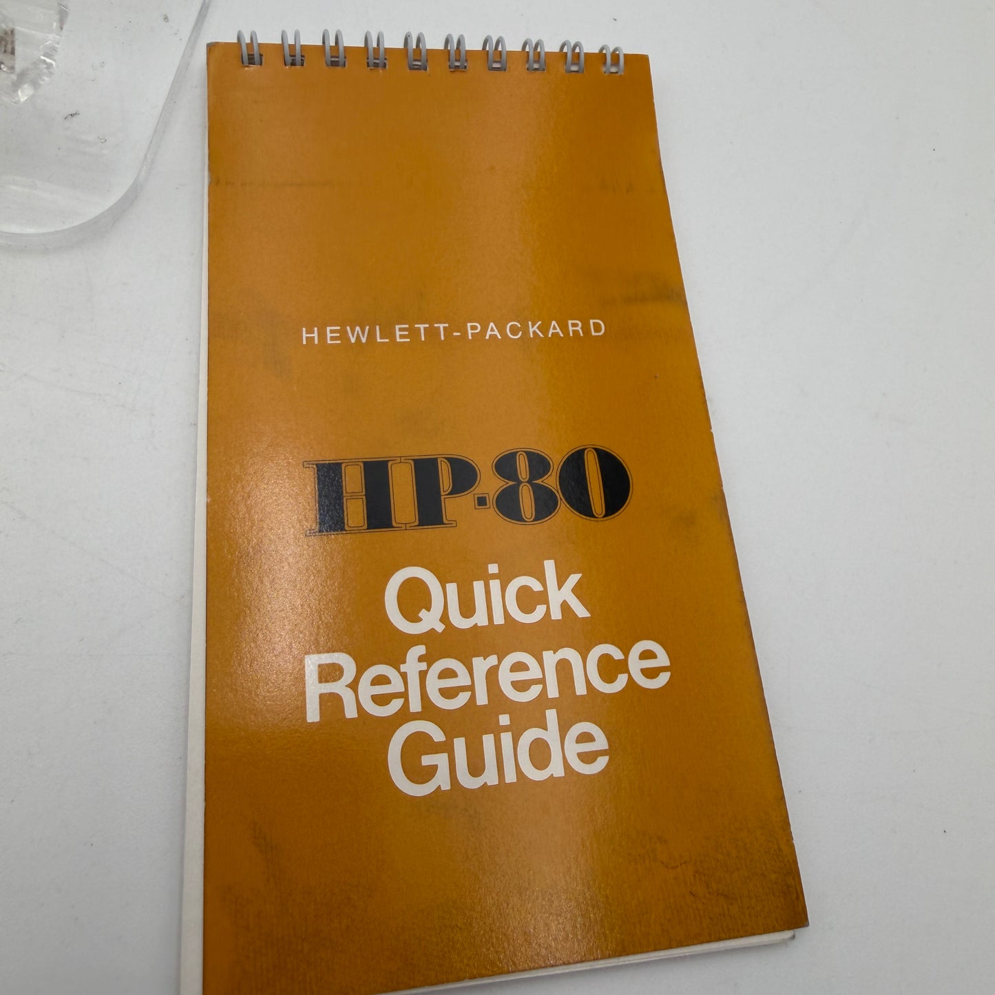 Vintage Hewlett Packard HP 80 Calculator Brown with Original Case and Guide