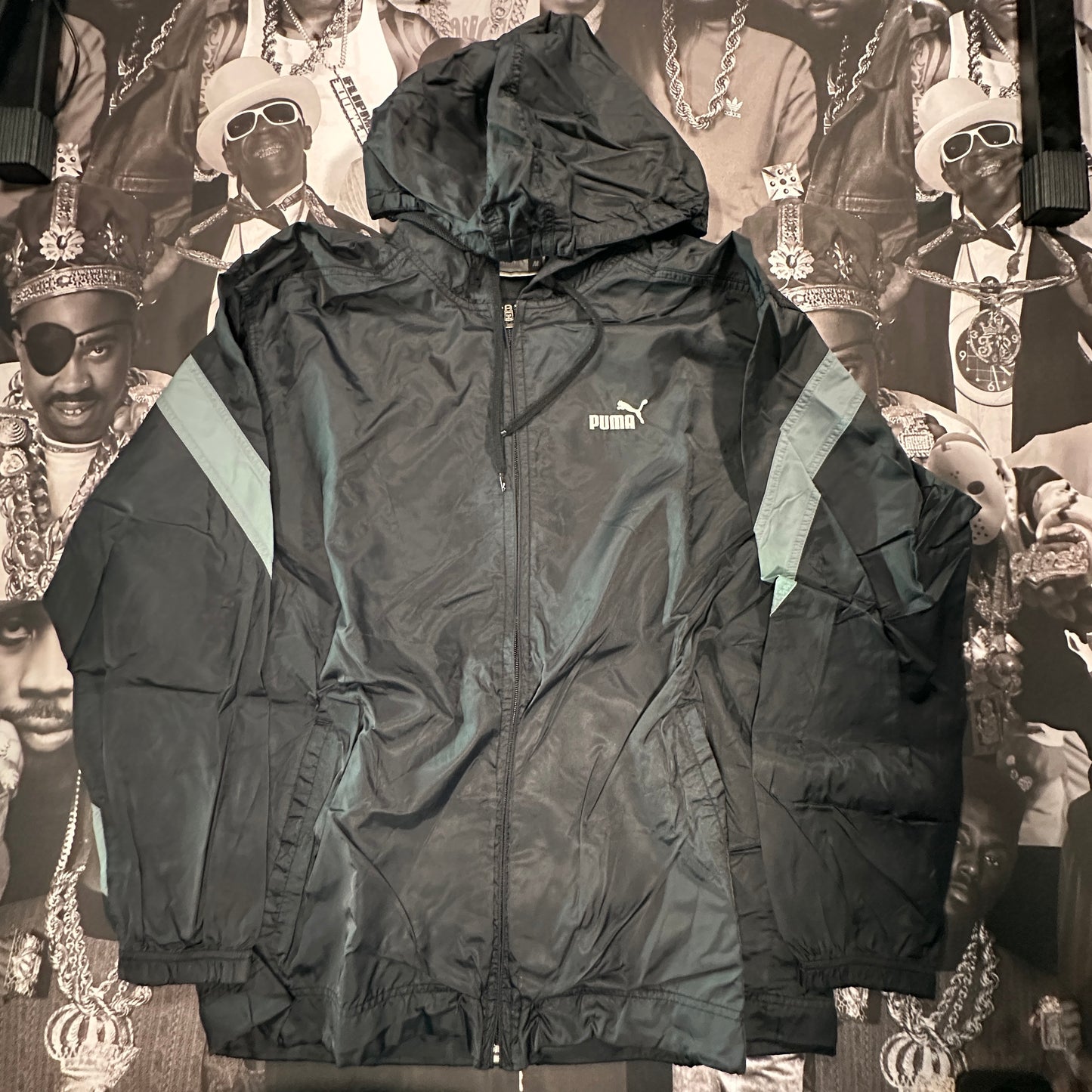 Vintage Puma Zip Up Windbreaker Size Medium