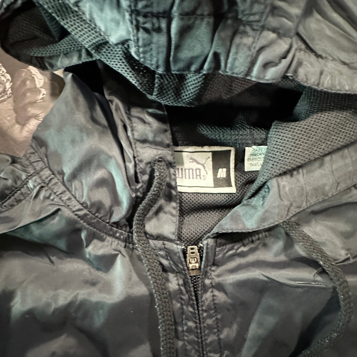 Vintage Puma Zip Up Windbreaker Size Medium