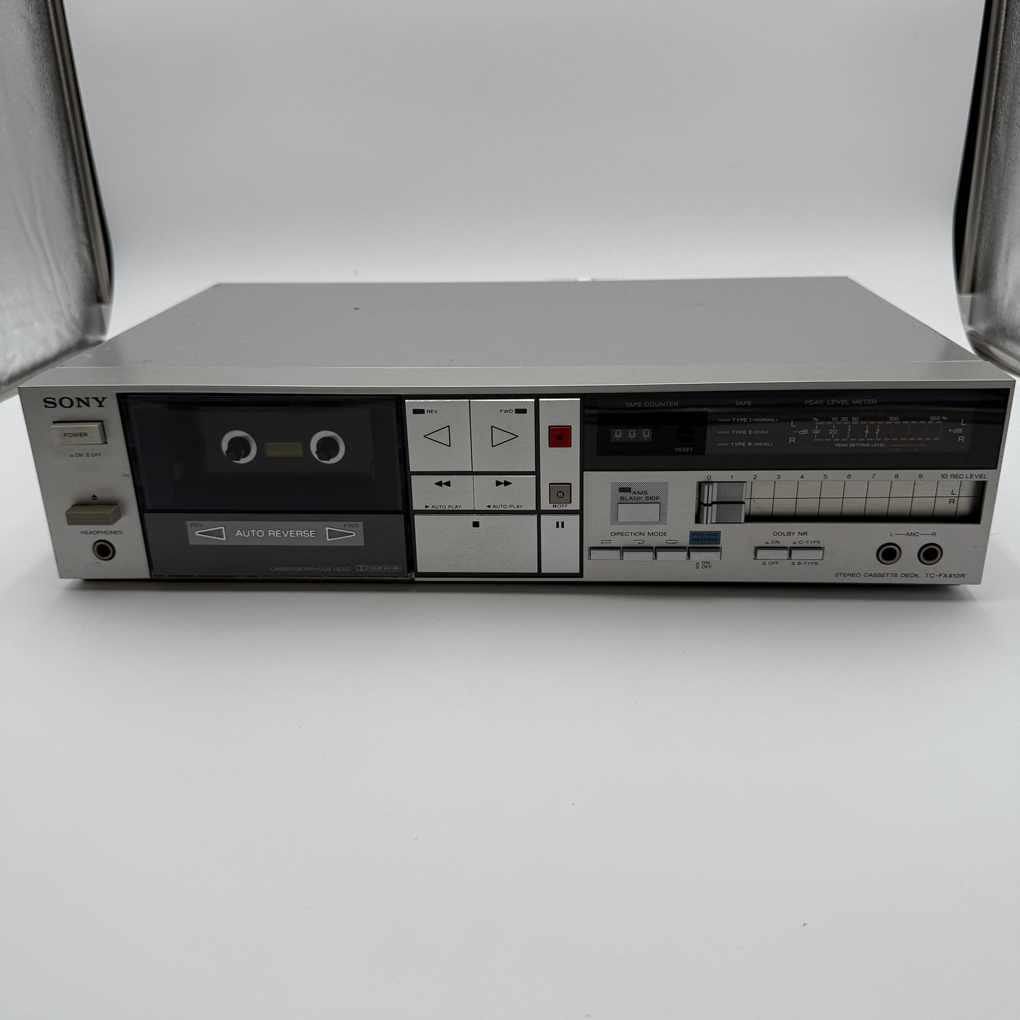 Vintage Sony TC-FX410R Autoreverse Stereo Cassette Player Silver ***READ***