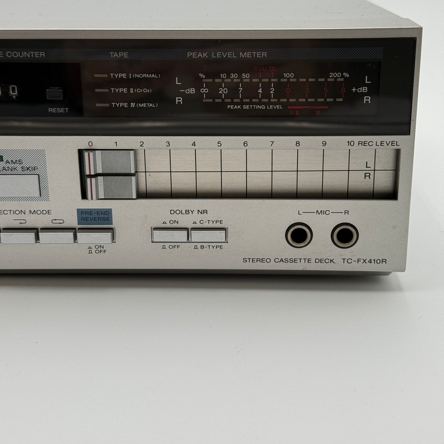 Vintage Sony TC-FX410R Autoreverse Stereo Cassette Player Silver ***READ***