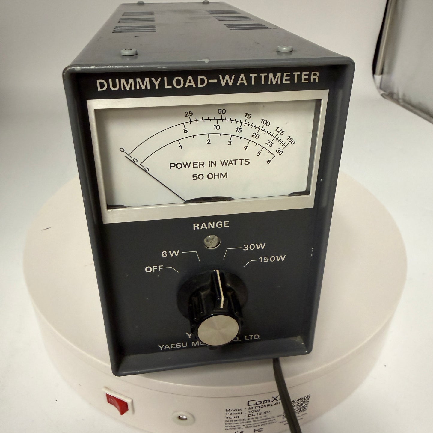 Vintage YAESU MUSEN Ham Radio Dummy Load Wattmeter Untested