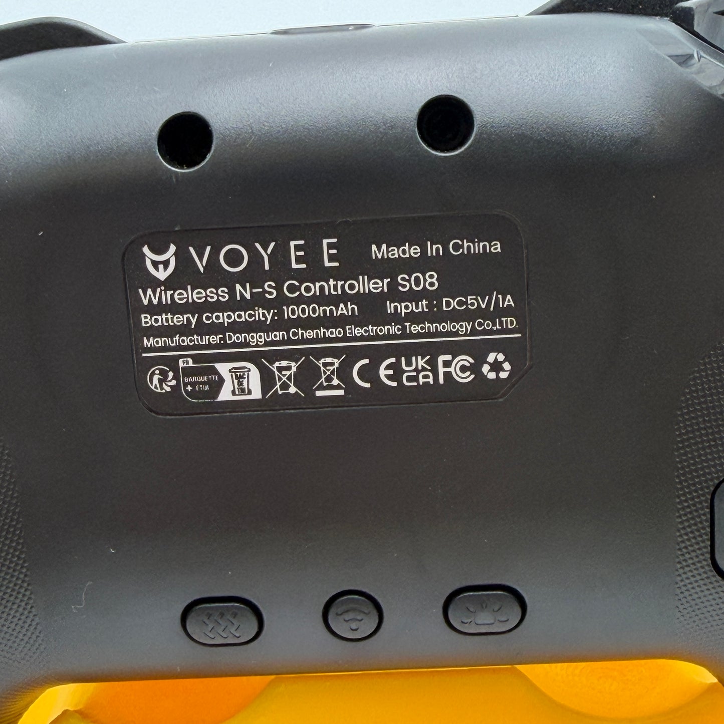 Voyee S08 Nintendo Switch Controller Black Used A