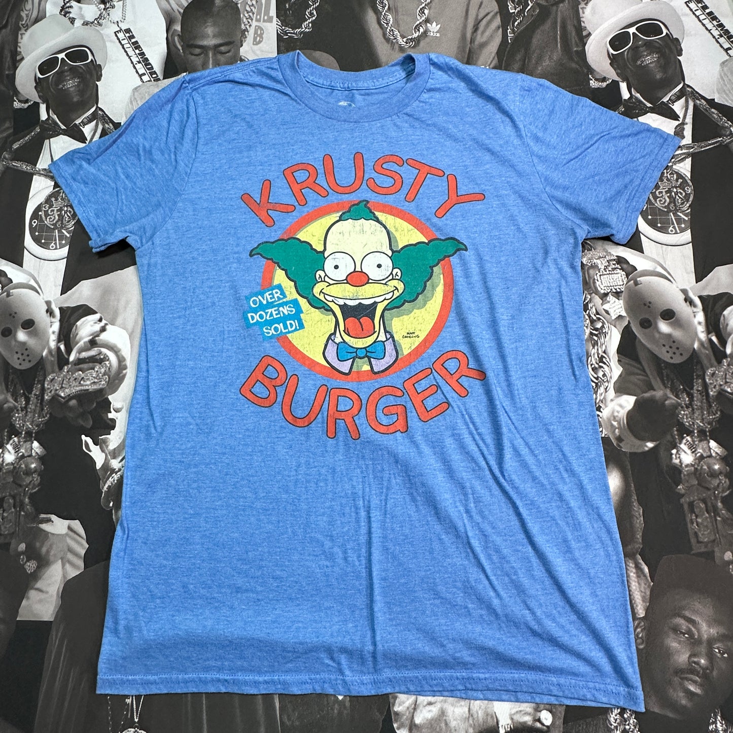 Women's Retro Krusty The Clown Krusty Burger Simpsons T SZ M