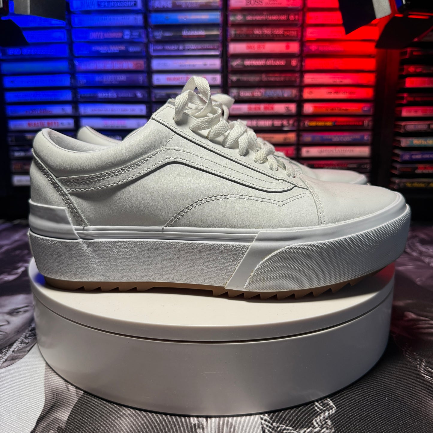 Women's Vans Canvas Old Skool Stacked Platform Sneakers SZ9.5