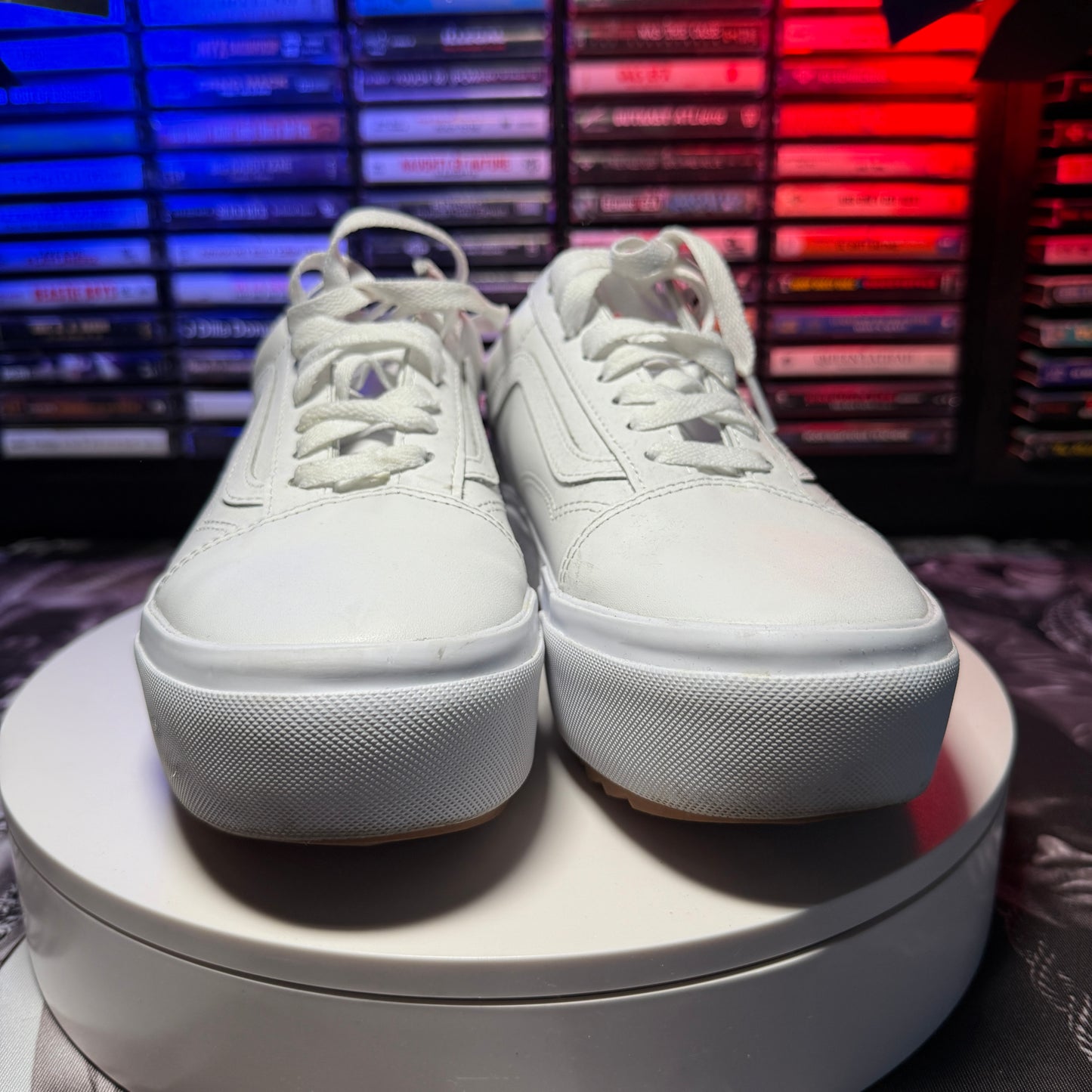 Women's Vans Canvas Old Skool Stacked Platform Sneakers SZ9.5