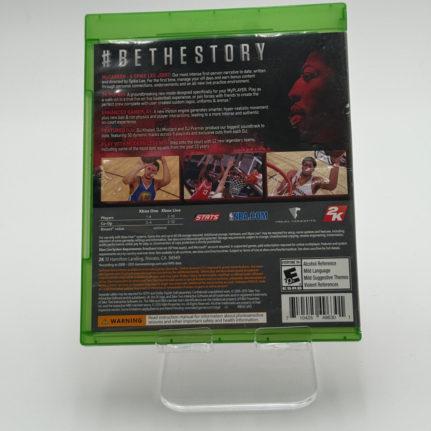 Xbox One NBA 2K16 Video Game - Used with Box - Free Shipping