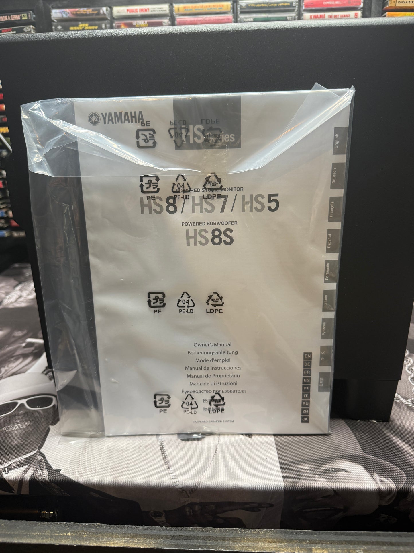 Yamaha HS8S 8" Powered Studio Subwoofer HS8 S Sub 8" HS-8S