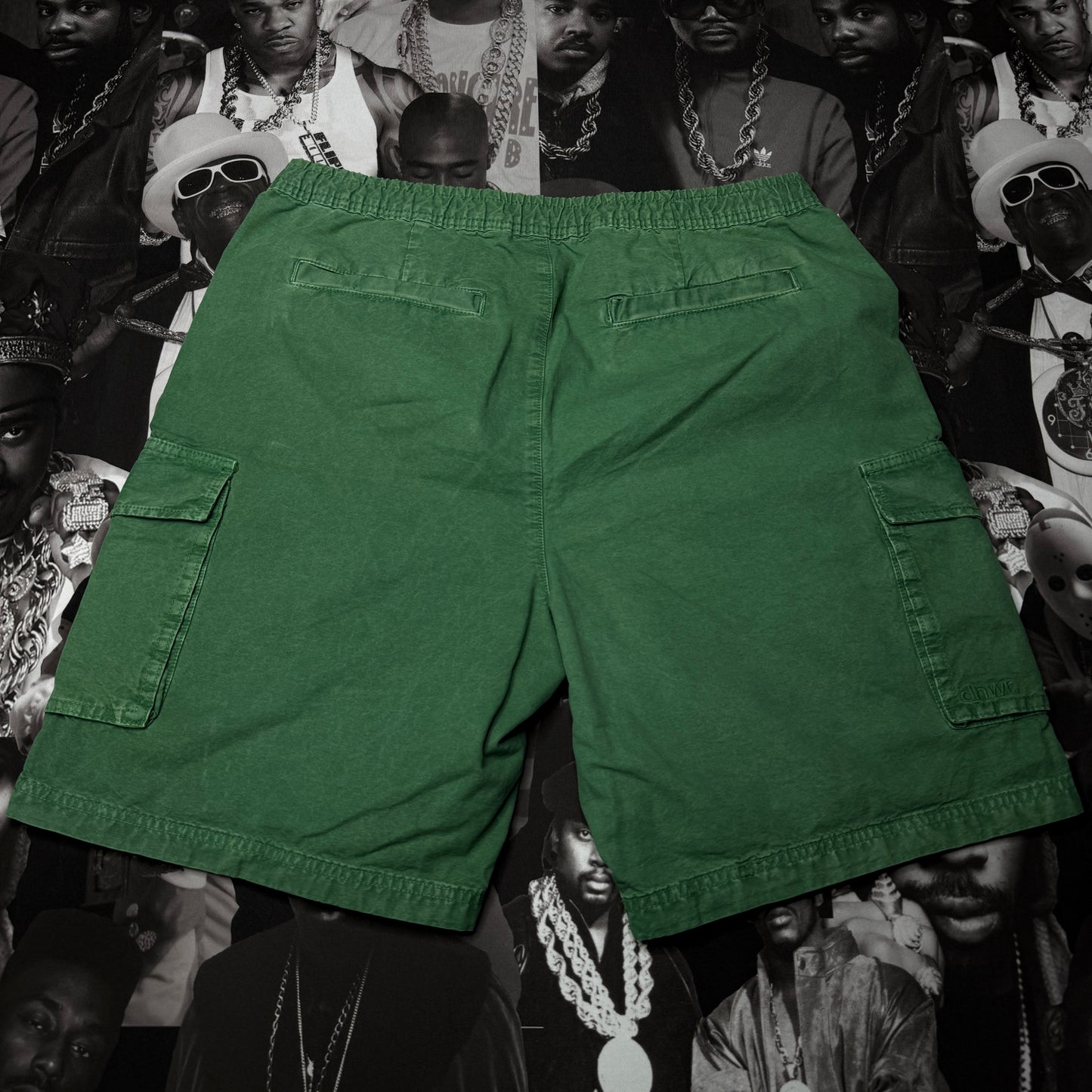Zara Cargo Shorts XL Faded Green