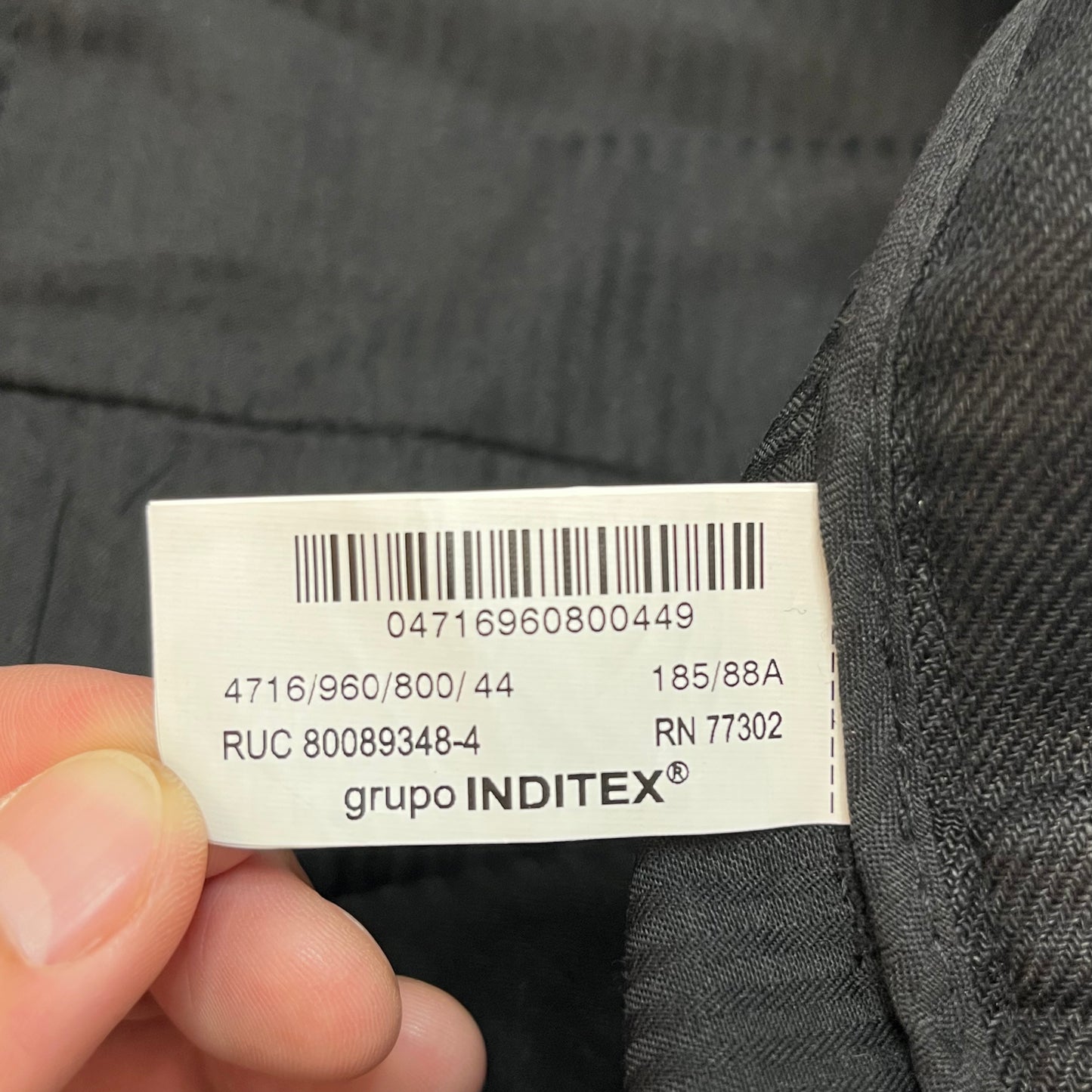 Zara Mens Trousers Used Black 34x30