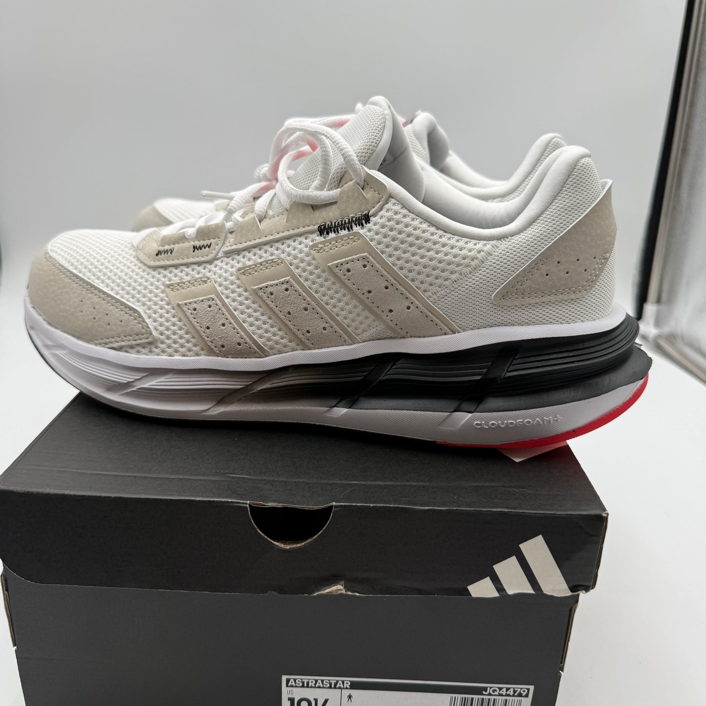 New adidas ASTRASTAR Cloud White Alumina Off White JQ4479 Sneakers Size 10.5