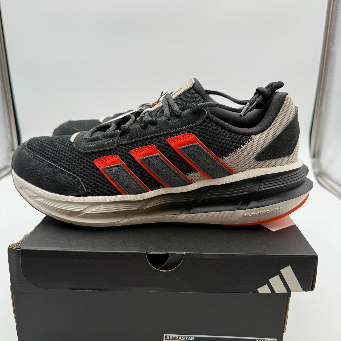 adidas Astrastar Carbon Carbon Impact Orange JQ6077 Sneakers Size 11