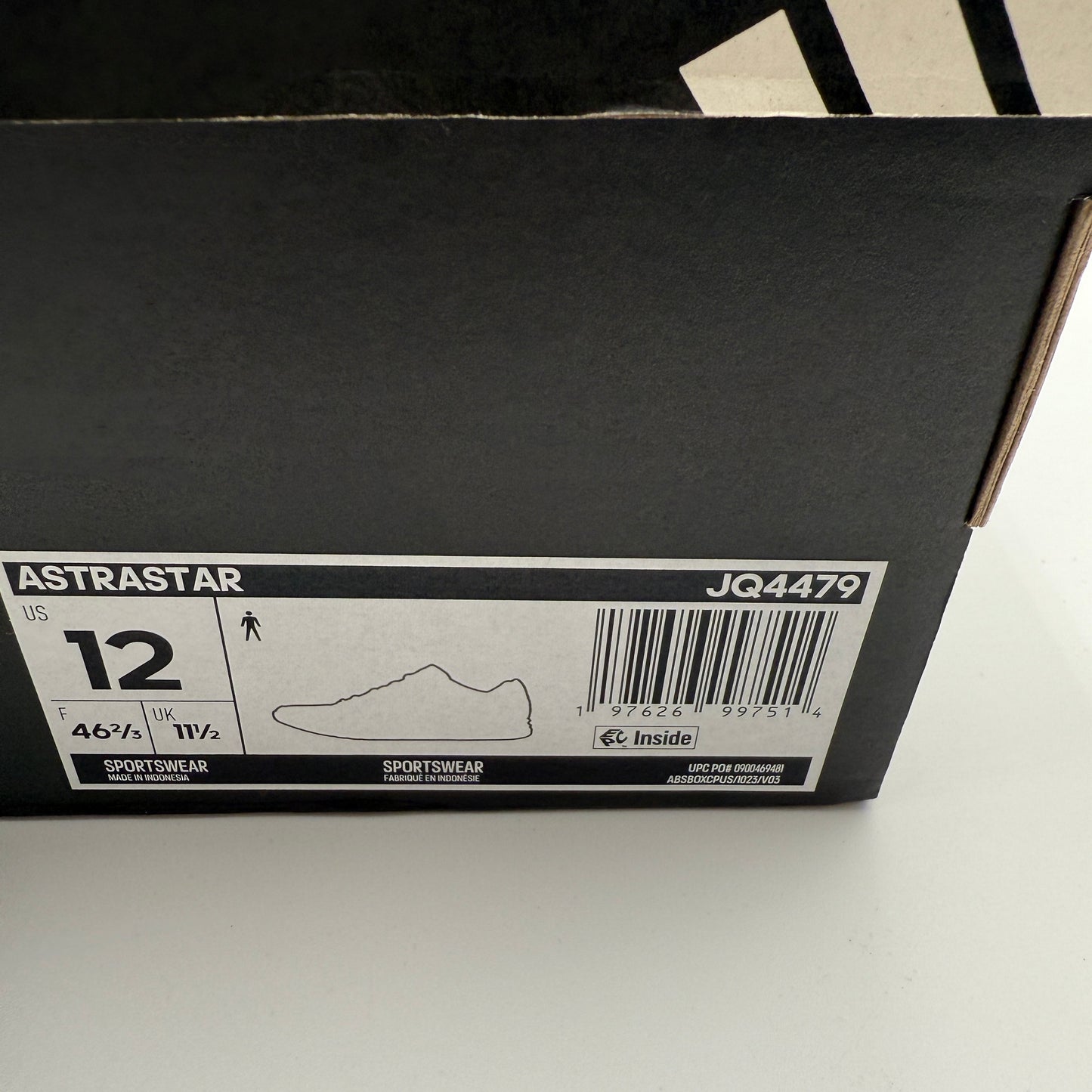 adidas Astrastar Cloud White Alumina Off White JQ4479 Sneakers Size 12