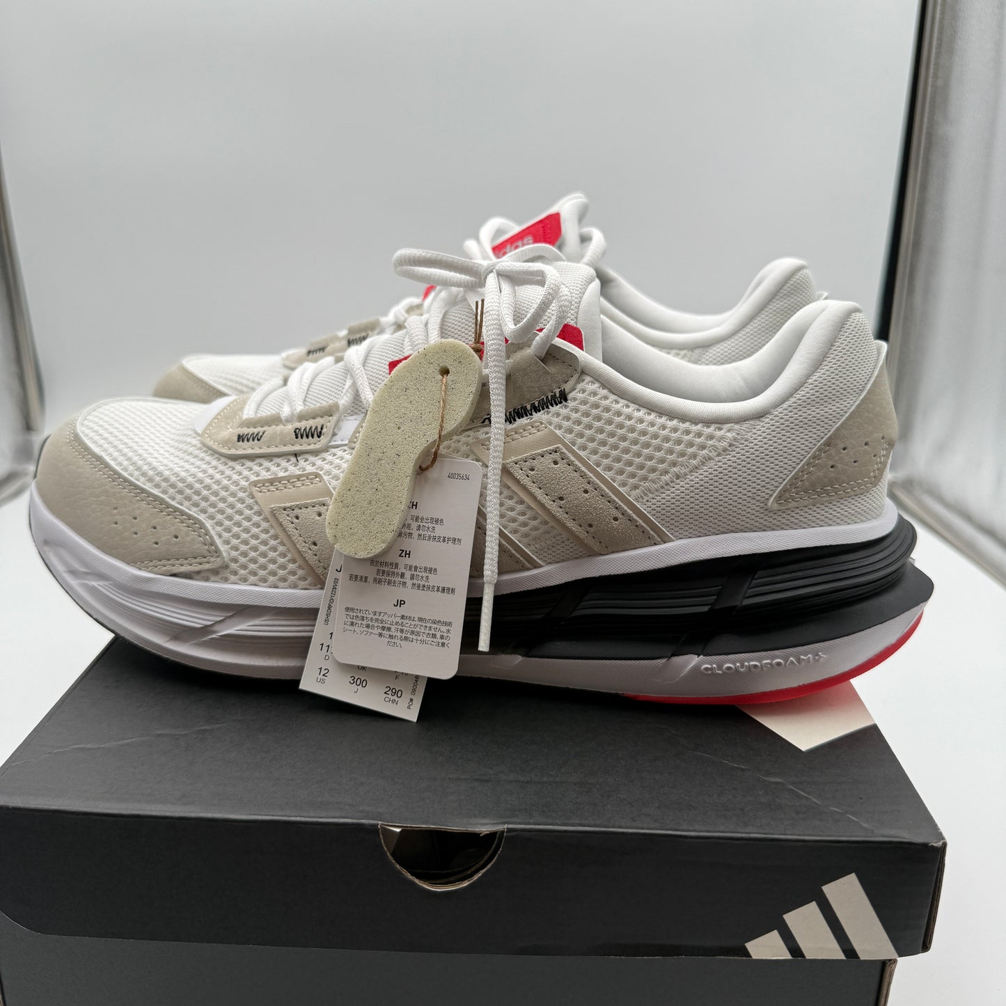adidas Astrastar Cloud White Alumina Off White JQ4479 Sneakers Size 12