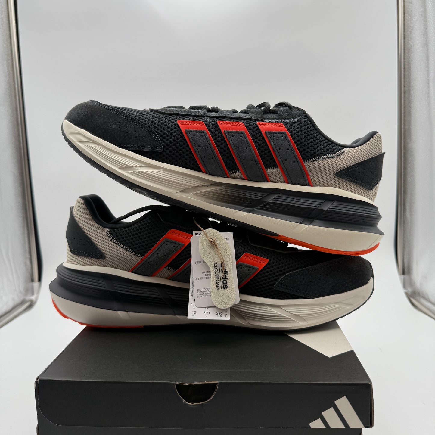 adidas Astrastar Sneakers Size 12 Carbon Impact Orange JQ6077