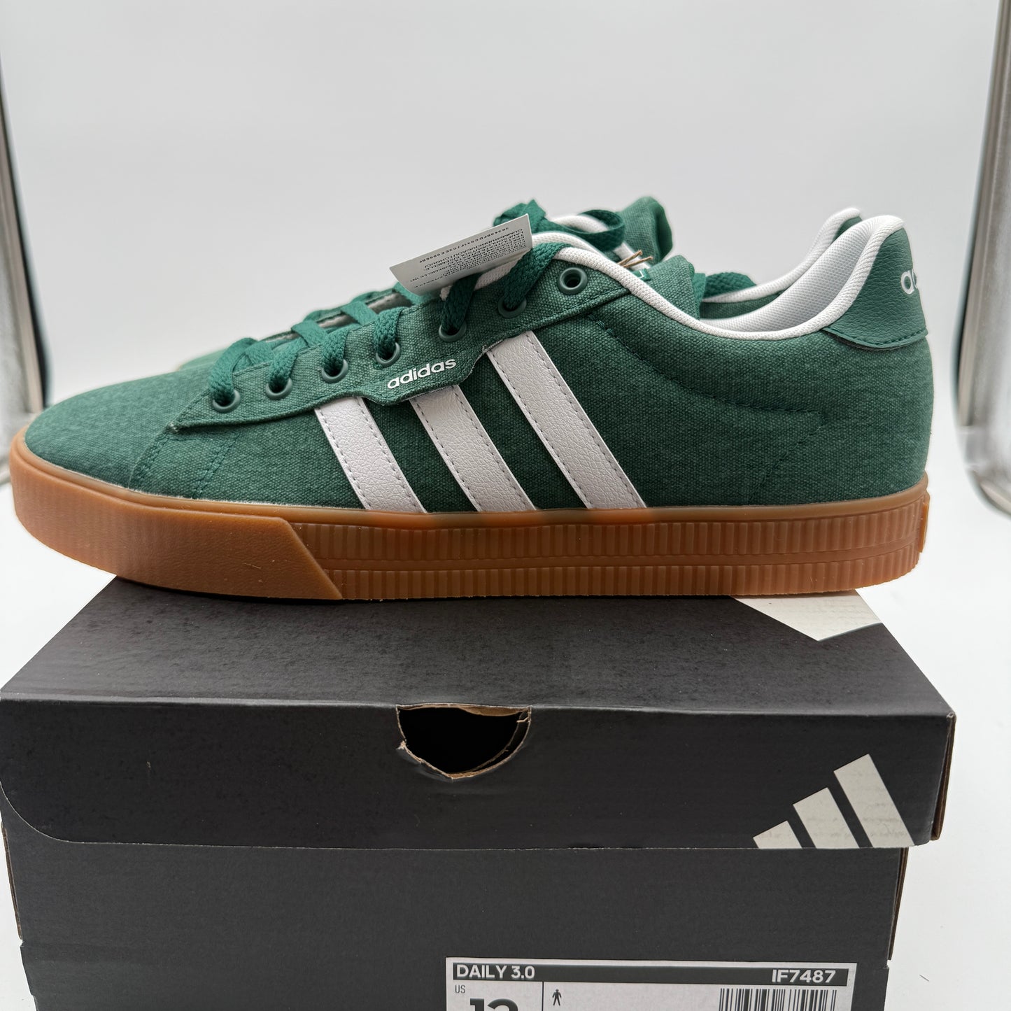 adidas Daily 3.0 Sneakers Size 12 Dark Green/White/Collegiate Burgundy IF7487