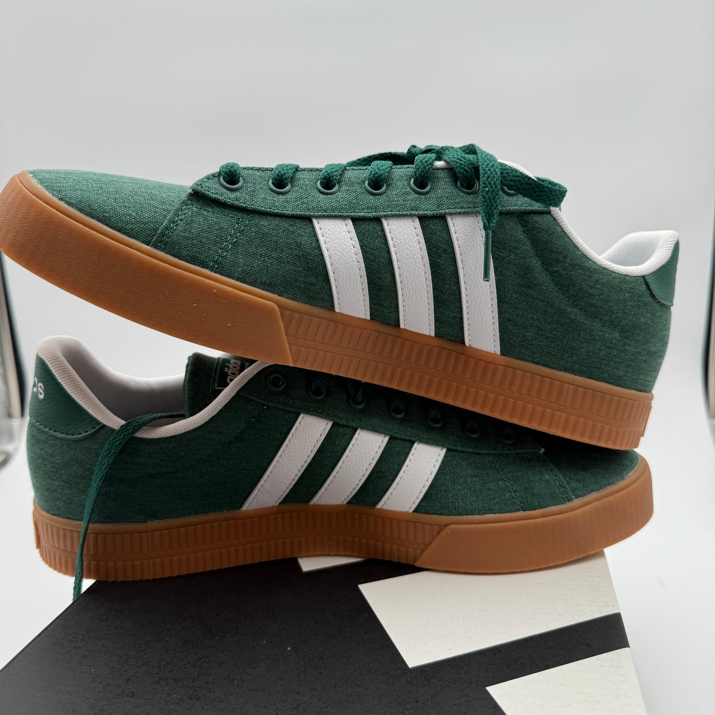 adidas Daily 3.0 Sneakers Size 12 Dark Green/White/Collegiate Burgundy IF7487