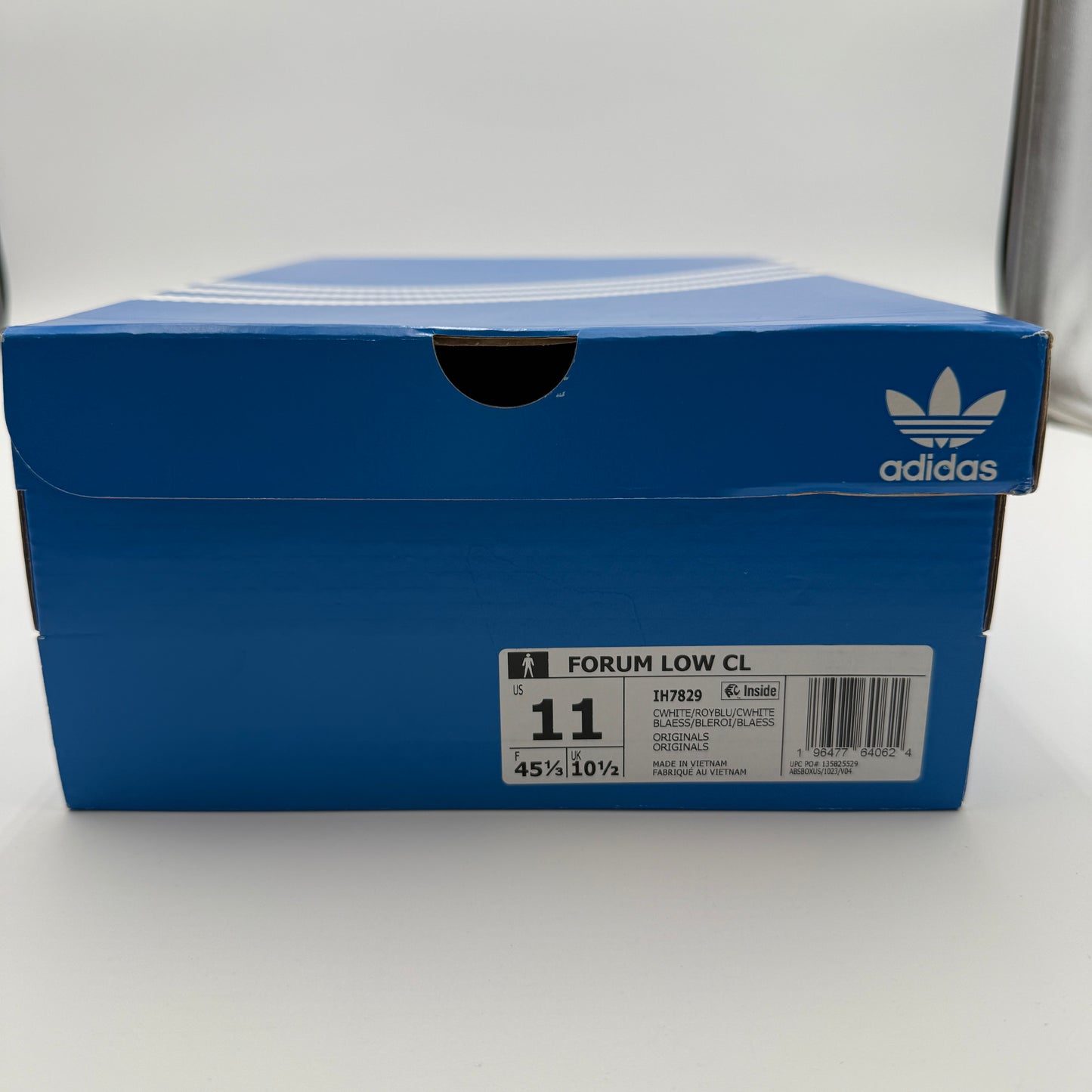 adidas Forum Low CL IH7829 Size 11 Core White Royal Blue Sneakers
