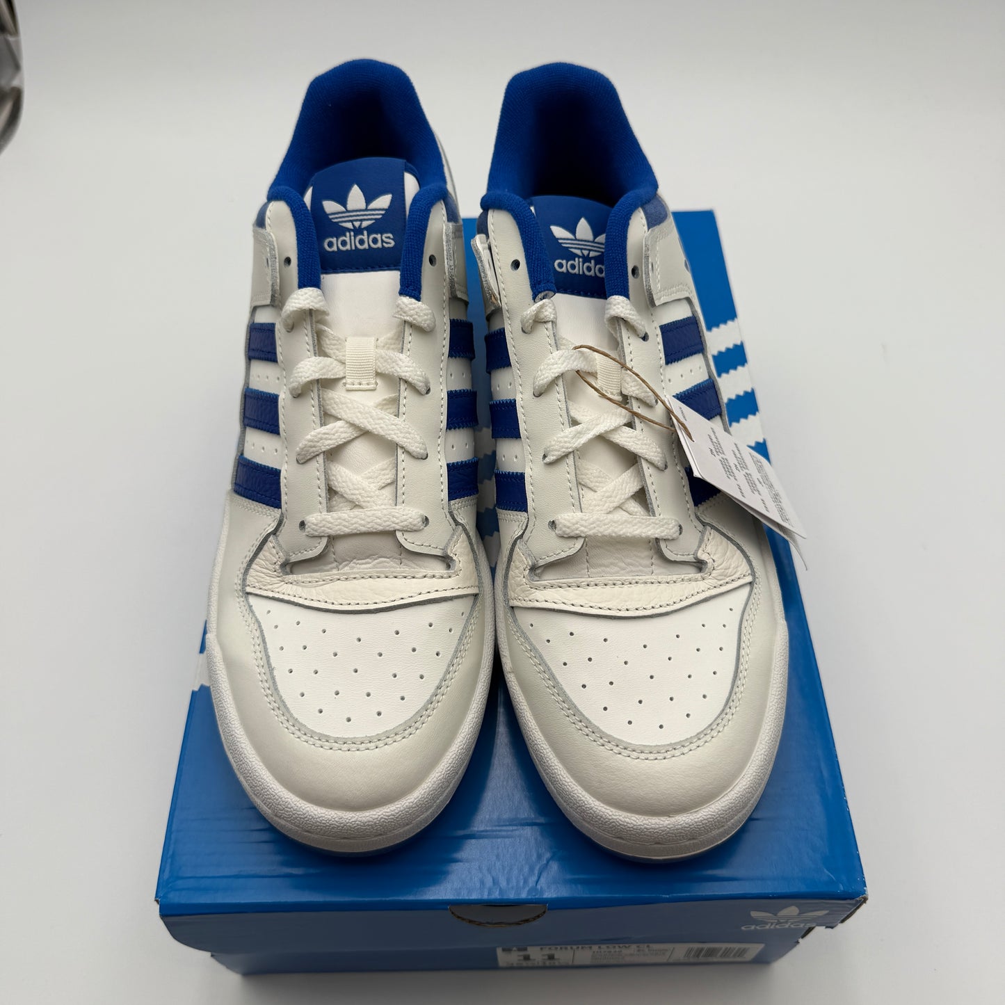 adidas Forum Low CL IH7829 Size 11 Core White Royal Blue Sneakers