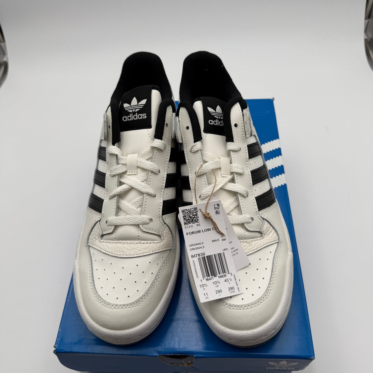 Adidas Forum Low Core White Core Black Core White IH7830 Size 11 Sneakers