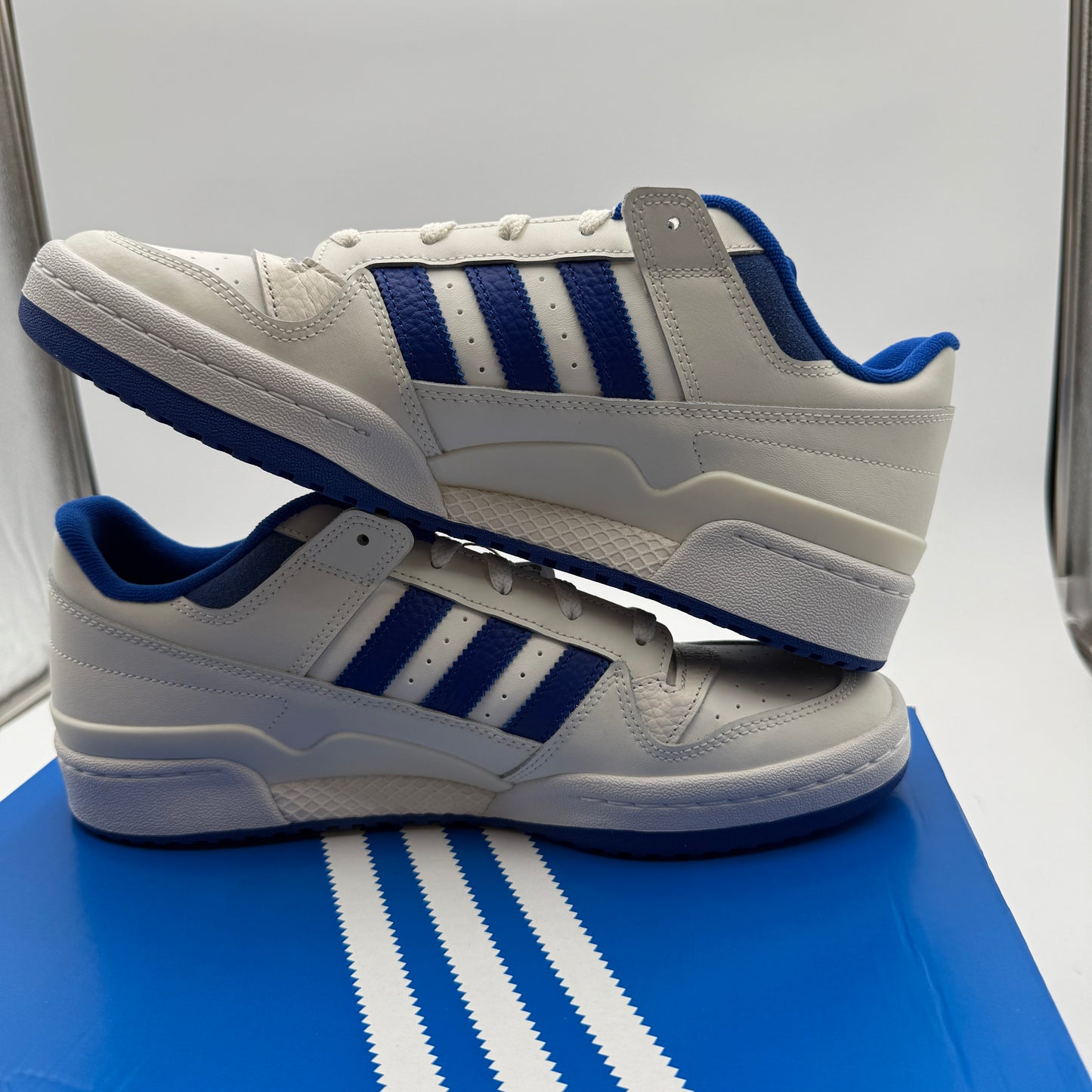 adidas Forum Low CL IH7829 Sneakers Size 12 Core White Royal Blue