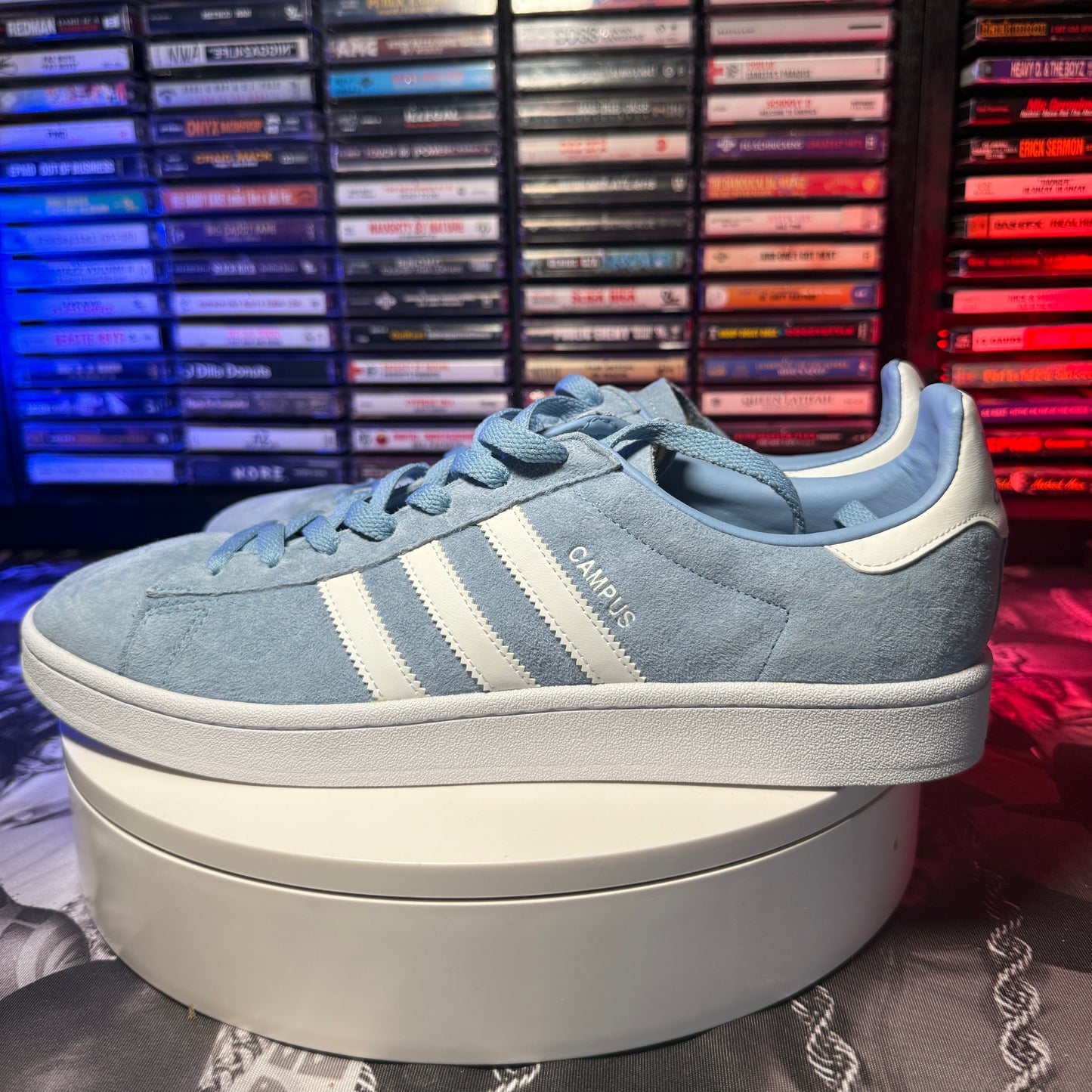 adidas Originals Campus AshBlu/FTW White size 12 DB0983