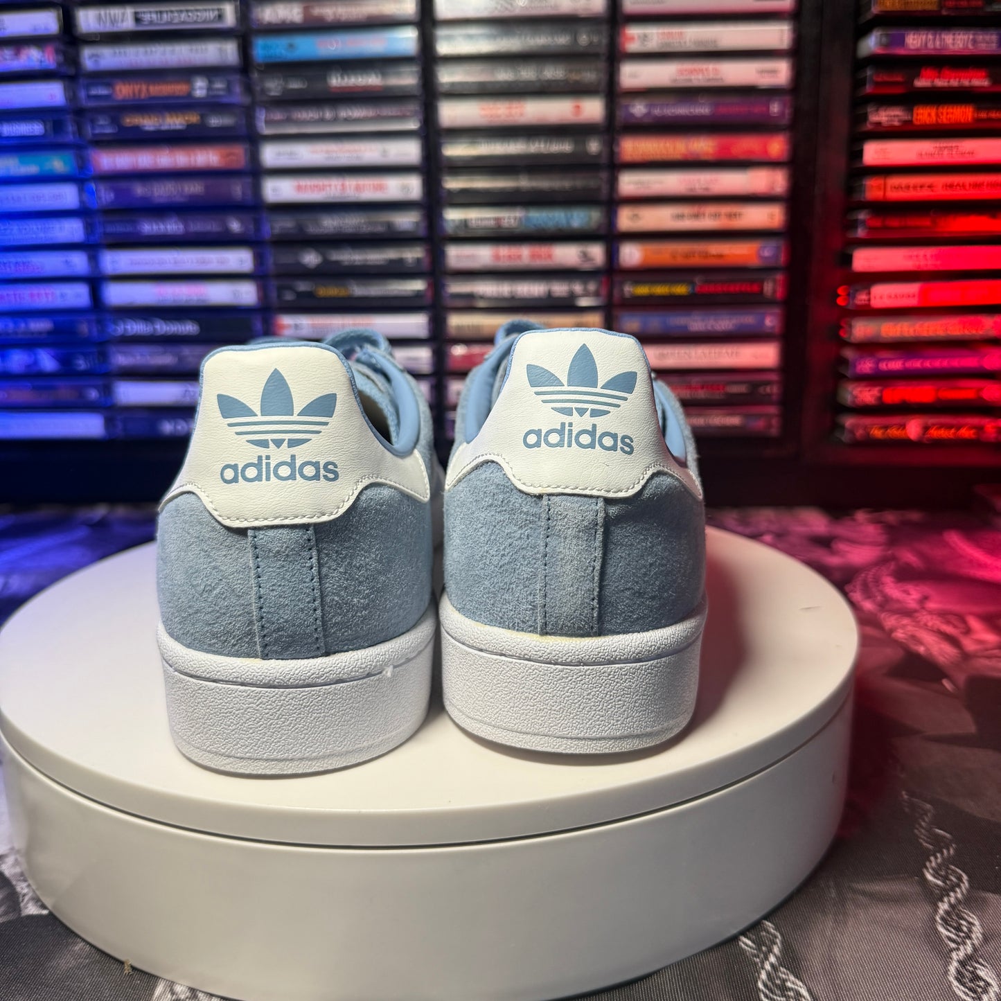 adidas Originals Campus AshBlu/FTW White size 12 DB0983