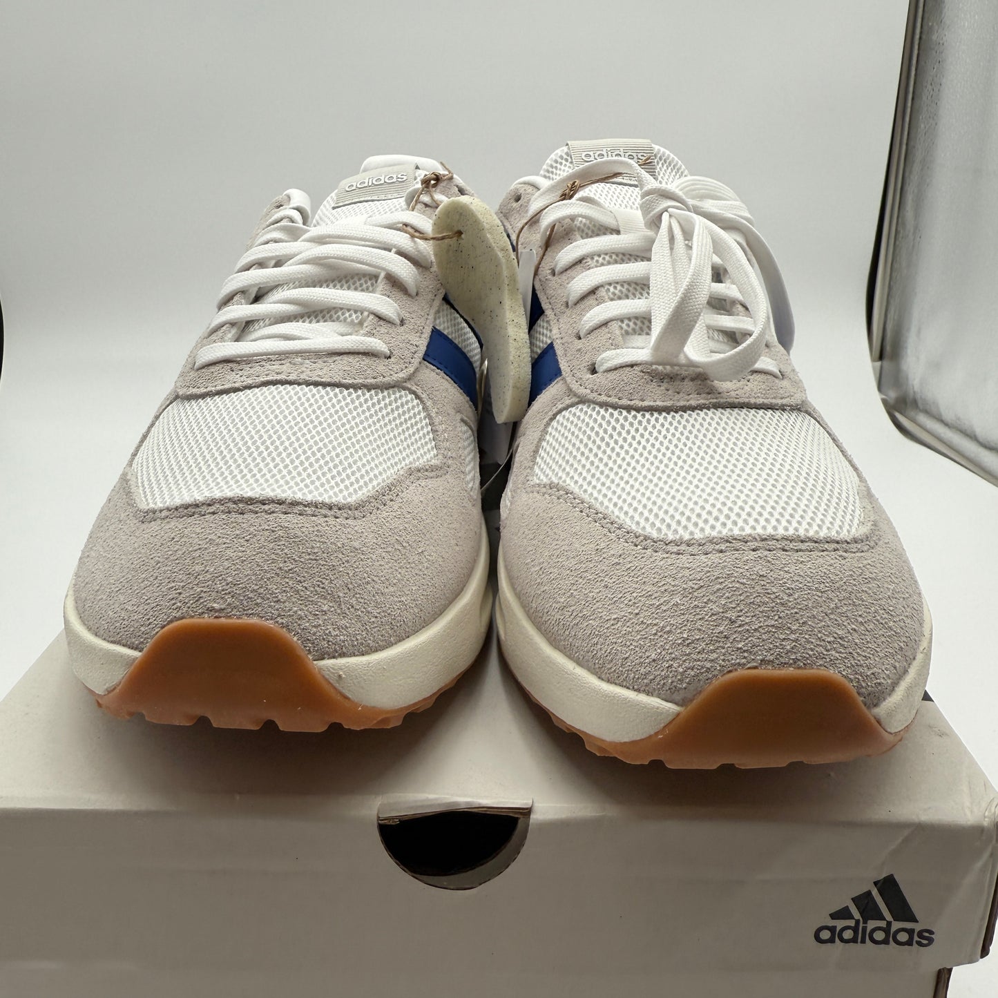 adidas Run 84 IH8621 White/Team Royal Blue/Grey Sneakers Size 12