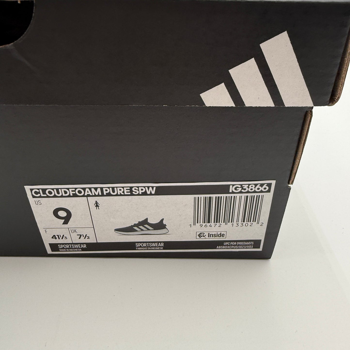 adidas Women's CloudFoam Pure SPW Gray Size 9 Legend Ink IG3866