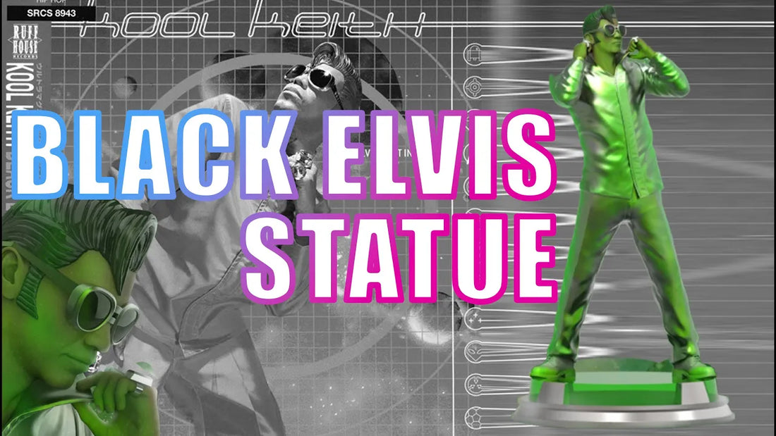 Kool Keith x Concrete Jungle Black Elvis Statue