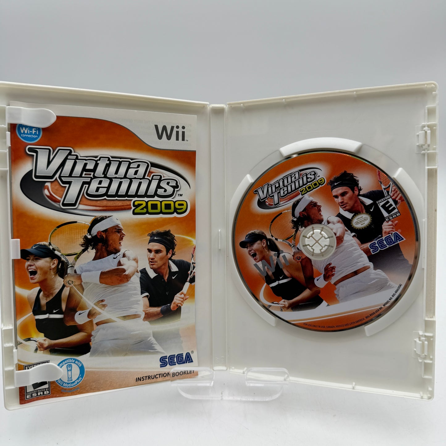 Wii Virtua Tennis 2009 Video Game Complete with Box