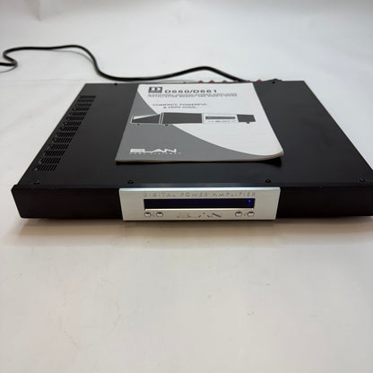 Elan D660/D661 6 Channel Digital Power Amplifier Black Used