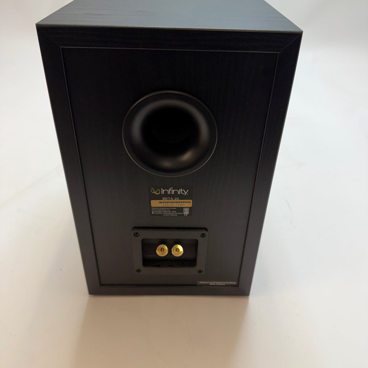 Infinity Beta 20 Bookshelf Speakers x2 Black