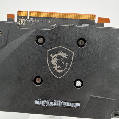 MSI Radeon RX 6500 XT Mech 2X 4G OC Graphics Card Black