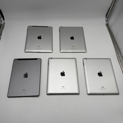 Apple iPad Lot of 5 For Parts or Repair