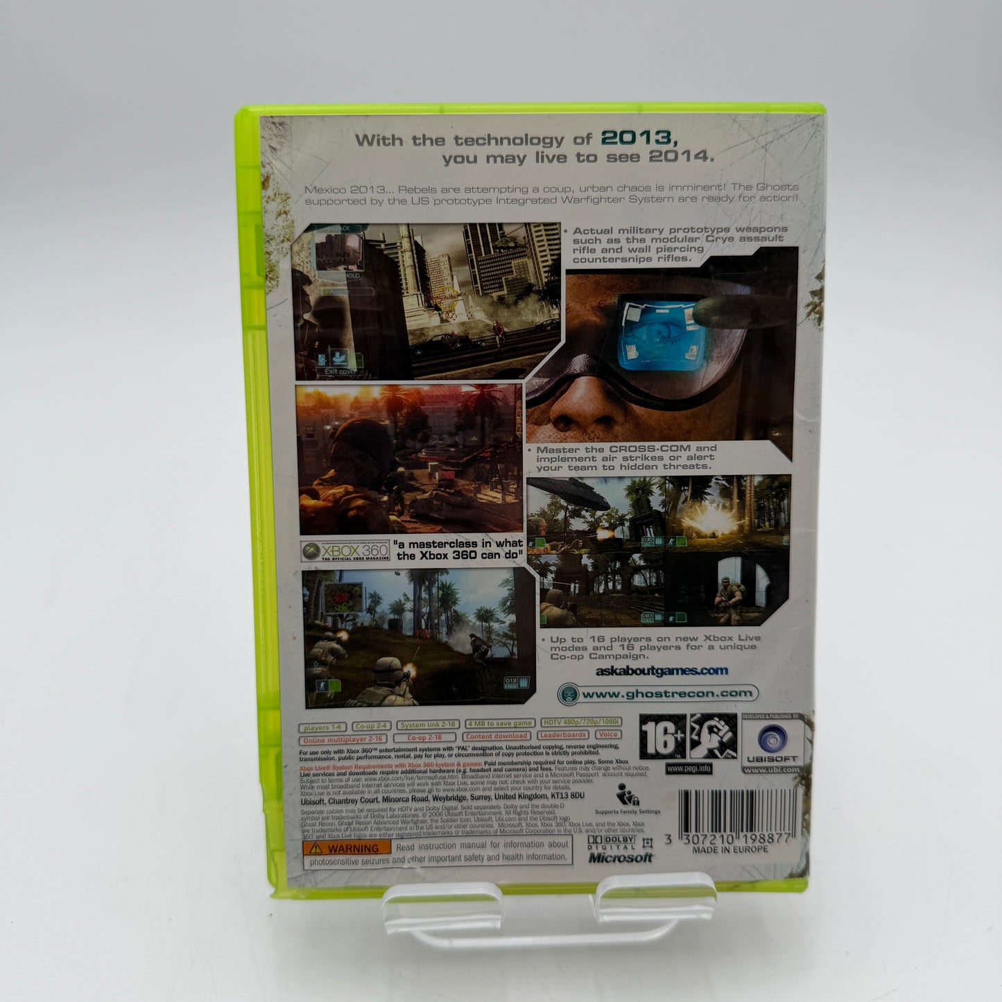 PAL Xbox 360 Ghost Recon Advanced Warfighter Game with Box