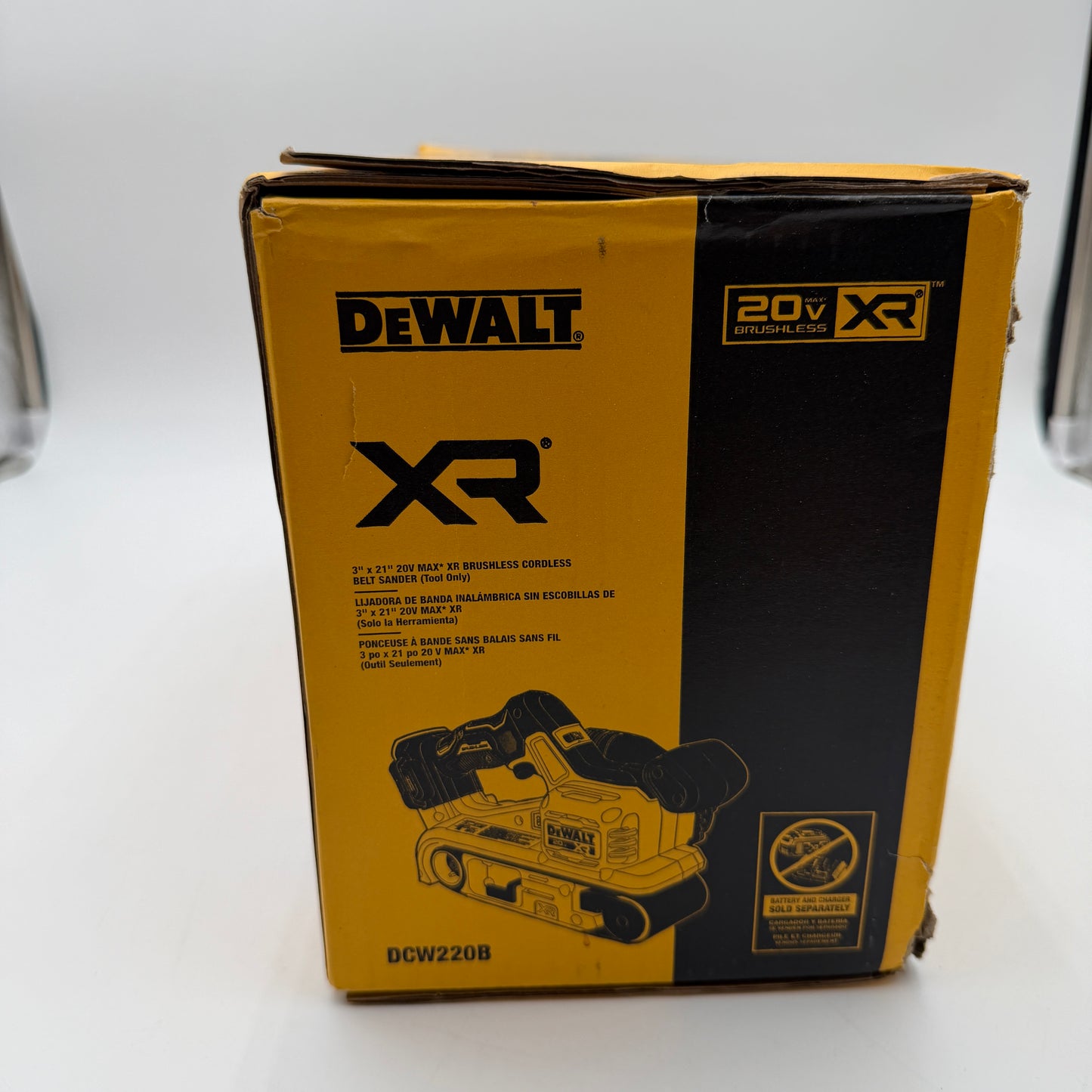 DeWalt DCW220B 20-Volt Cordless Belt Sander Tool-Only Black New In Box